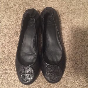 Tory Burch Black Flats
